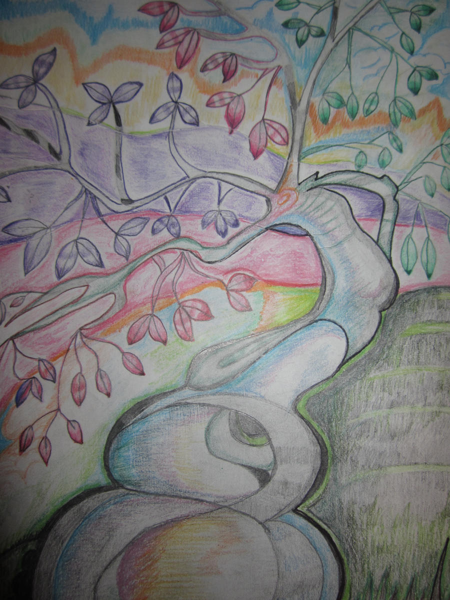 Rainbow Willow Tree by ChardaytheArtist on DeviantArt
