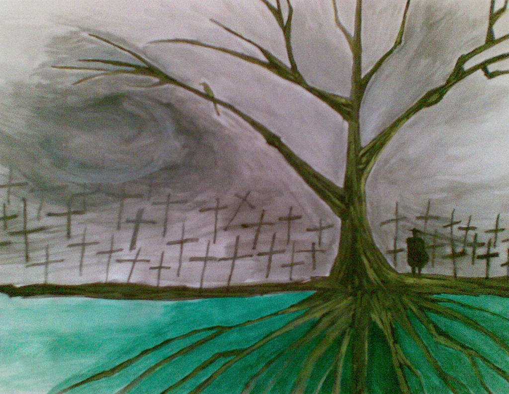tree in the graveyard