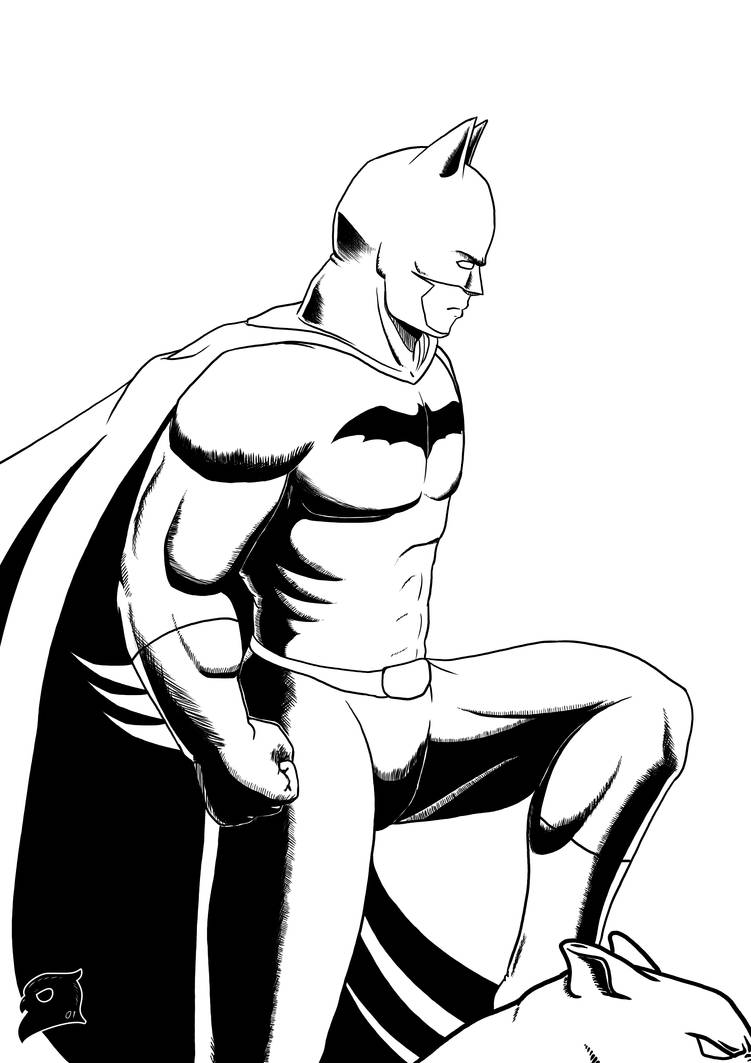 Batman Grid Line Batman (lineart) by Buho01 on DeviantArt
