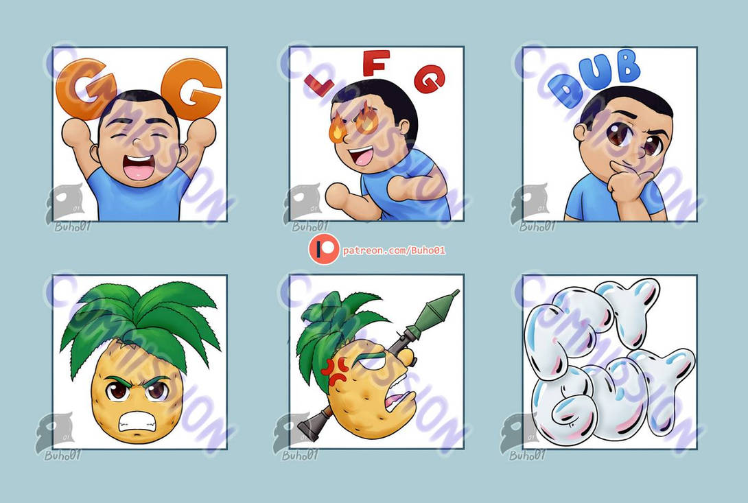 Two2yourhead Emotes by Buho01 on DeviantArt