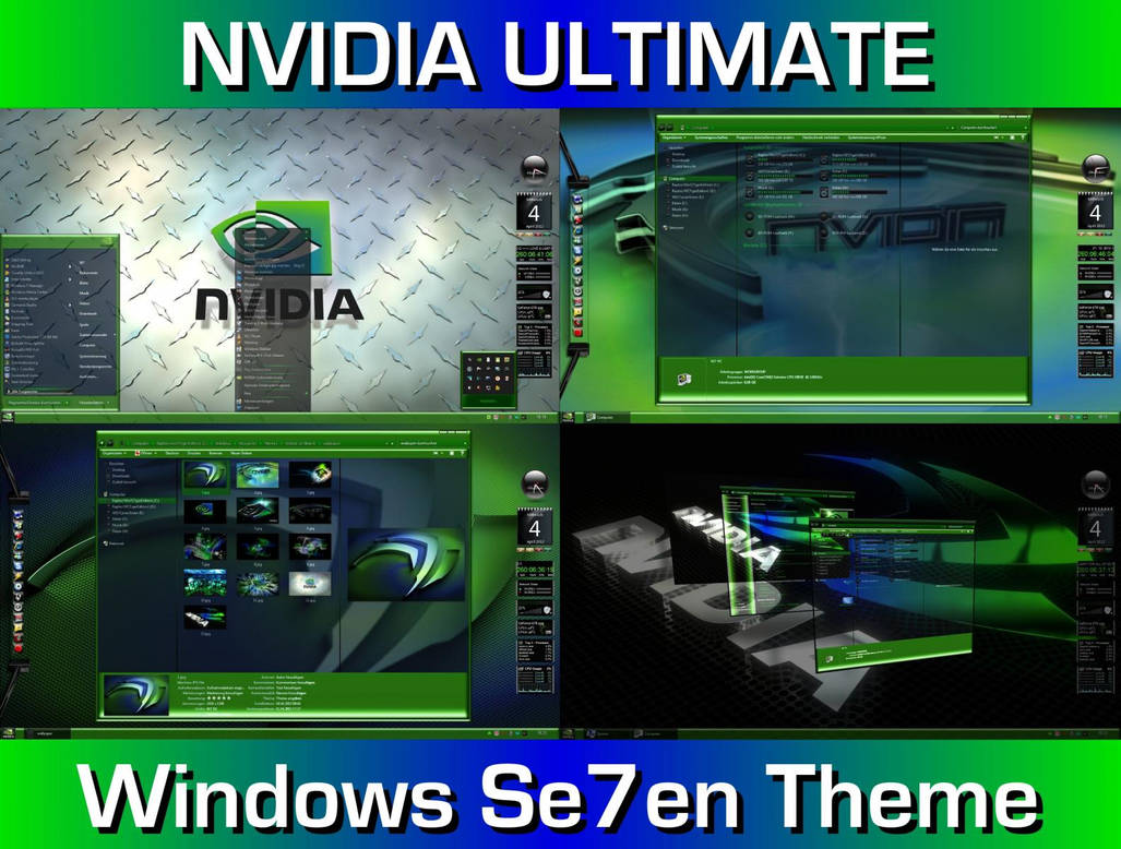 Nvidia Ultimate Desktop Theme for Windows 7 by ionstorm01 on DeviantArt