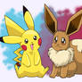 Pikachu and Eevee