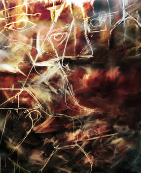 Hellfire Abstract Painting