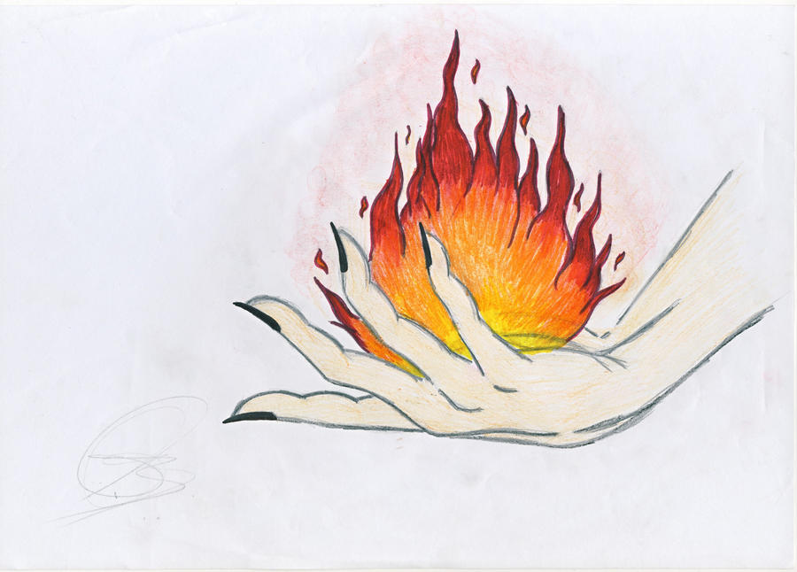 firey hand by pratistha05 on DeviantArt