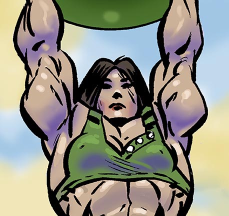 Green Machine close-up by LymanDally