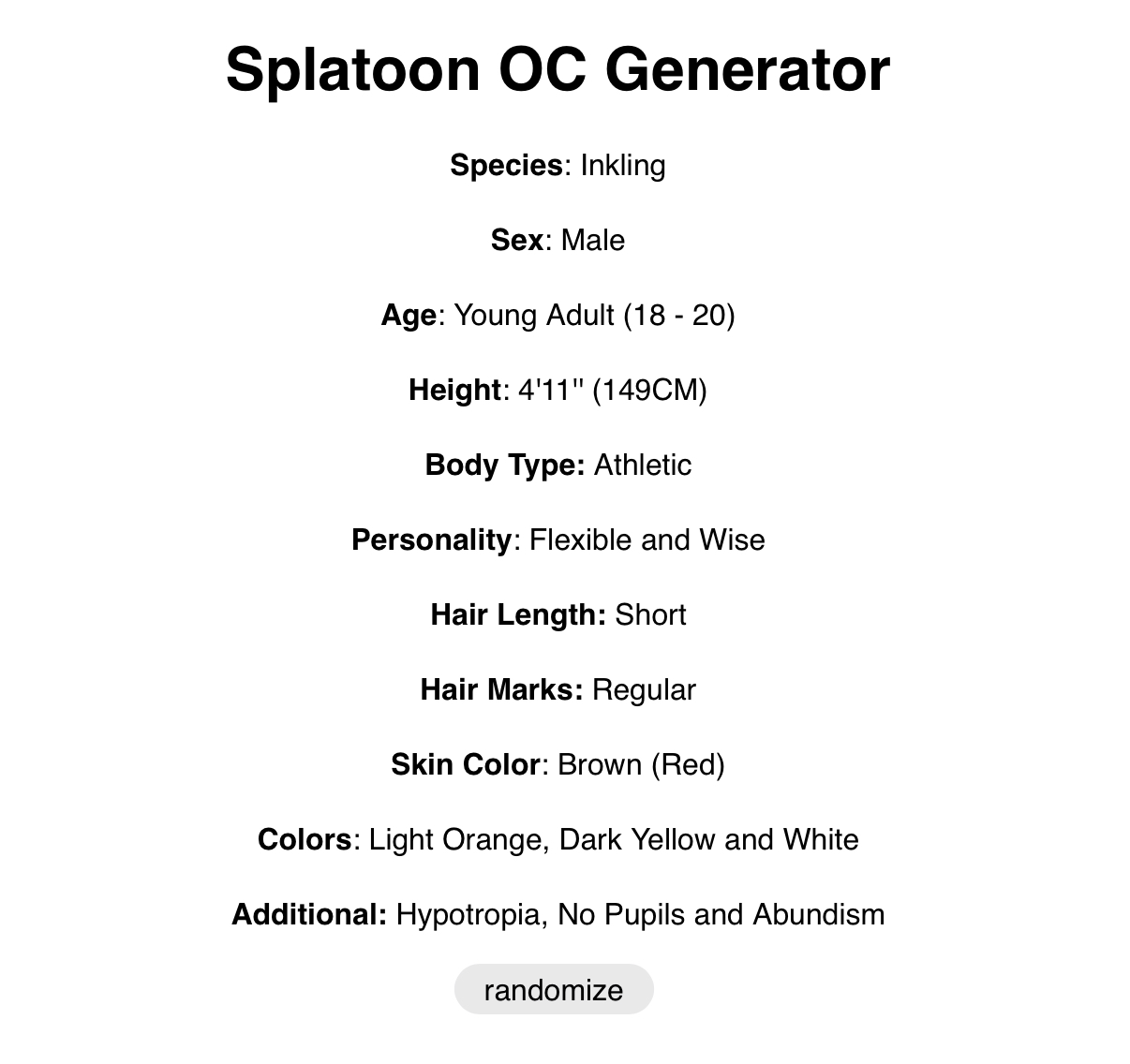 splatoon OC generator #4 by mysterionz on DeviantArt