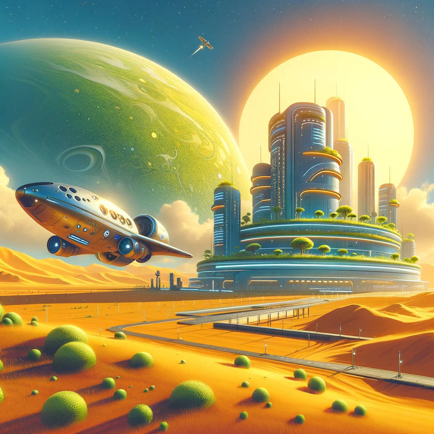 Solarpunk Vision Solarpunk vision of a space colony by Ghaunth on DeviantArt