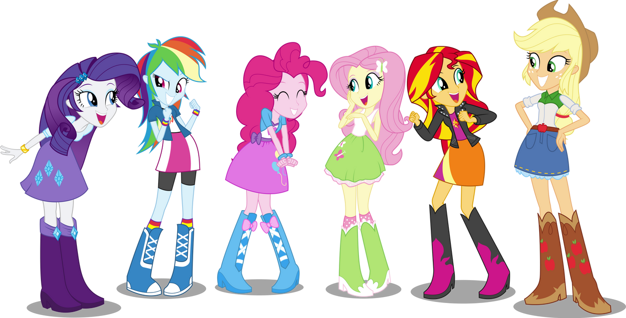 Mane 6 EQG by twls7551 on DeviantArt