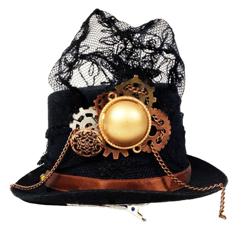 Steampunk Lolita Flapper Mini Top Hat