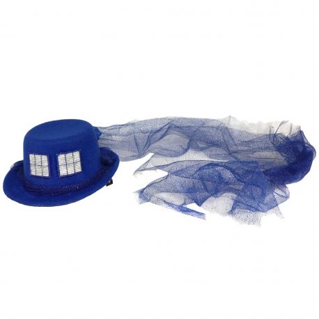 Glittering Police Box Sci-Fi Mini Hat