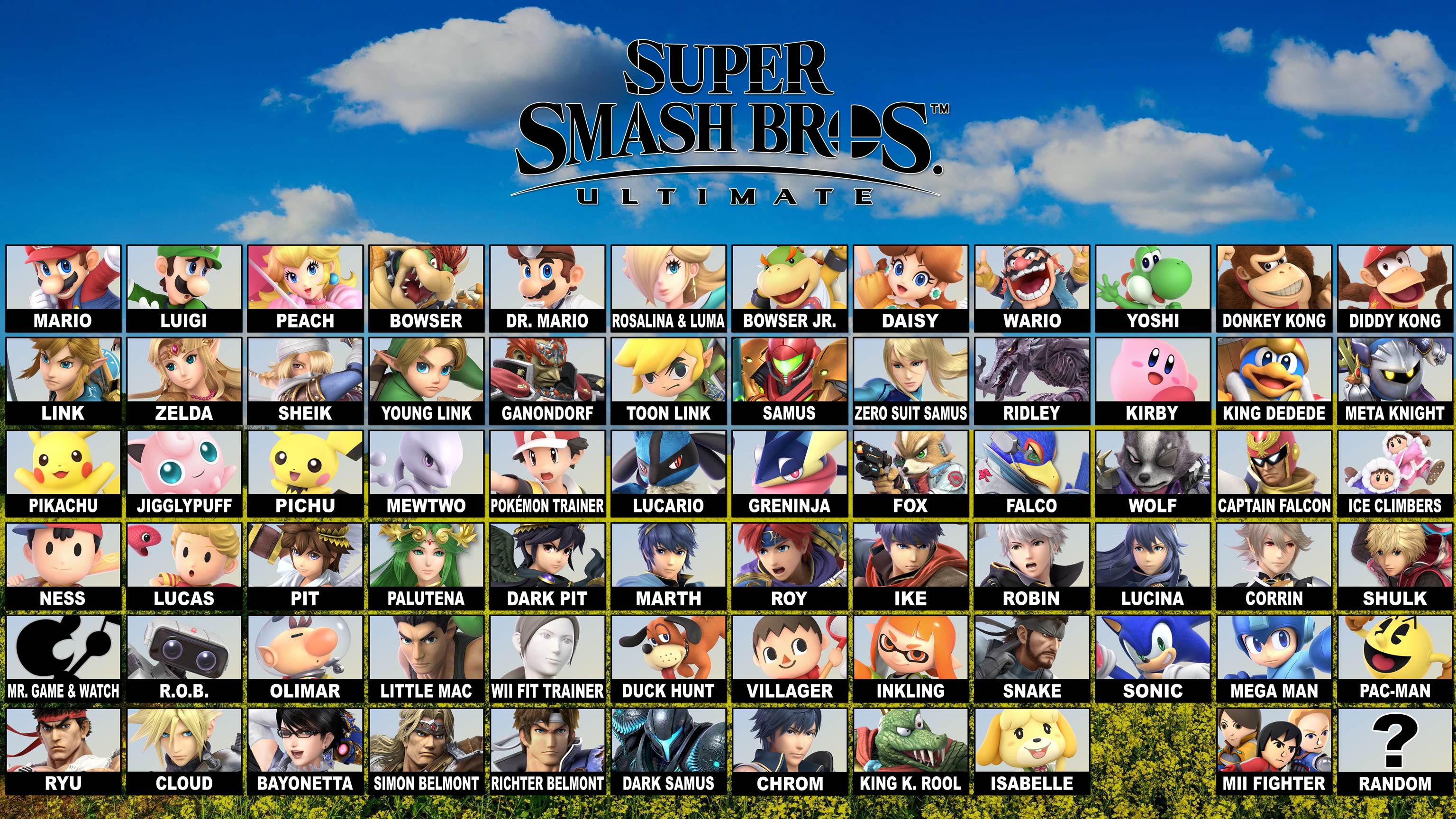 Ssbu Roster