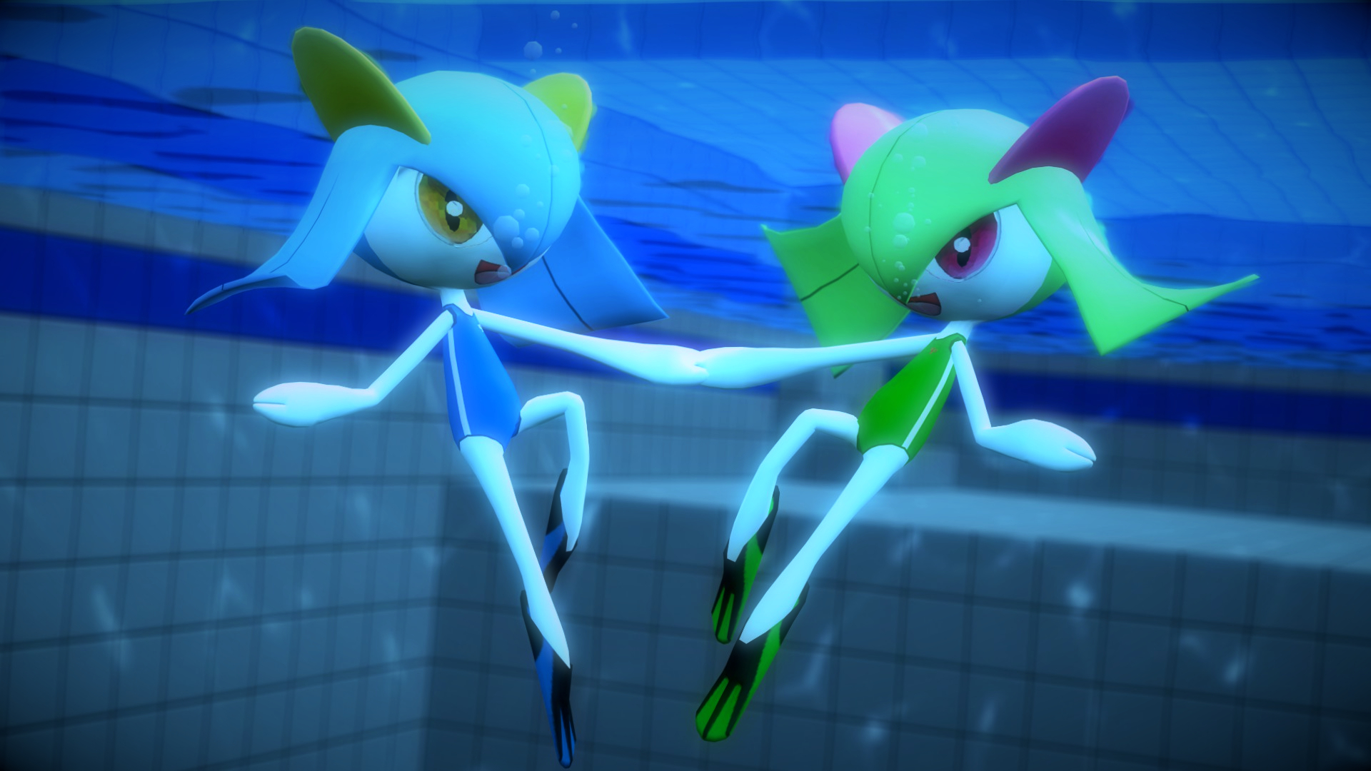 Synchronized Sinking Deviantart Synchronized Diving by AtomicLugia on DeviantArt