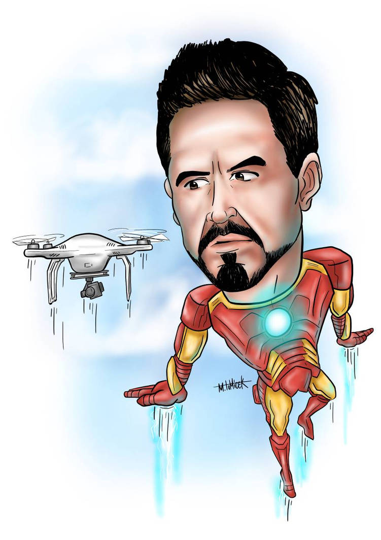 Robert Downey Jr Iron Man Caricature By Mtomicek On Deviantart