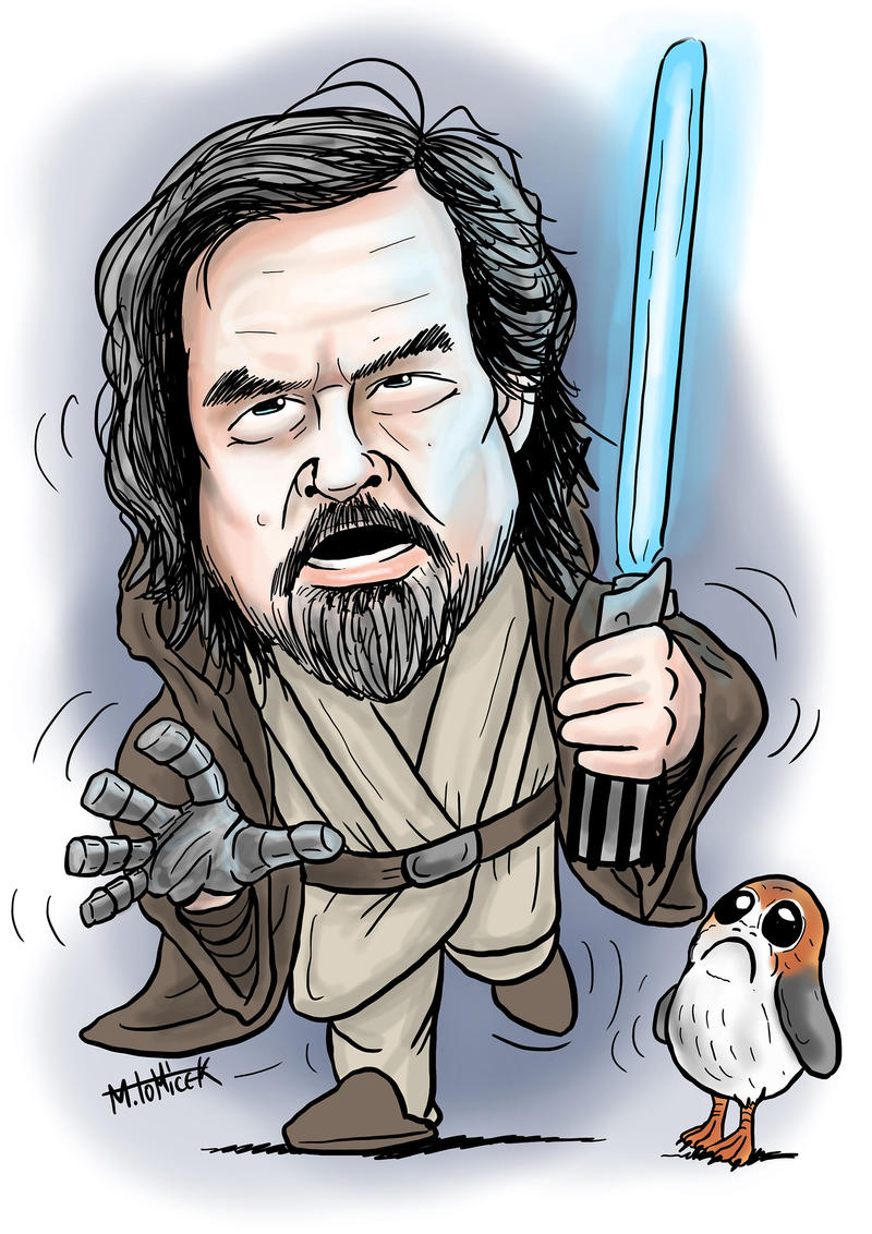 Débardeurs Hommes Parodie Star Wars - Caricature SD Luke Skywalker