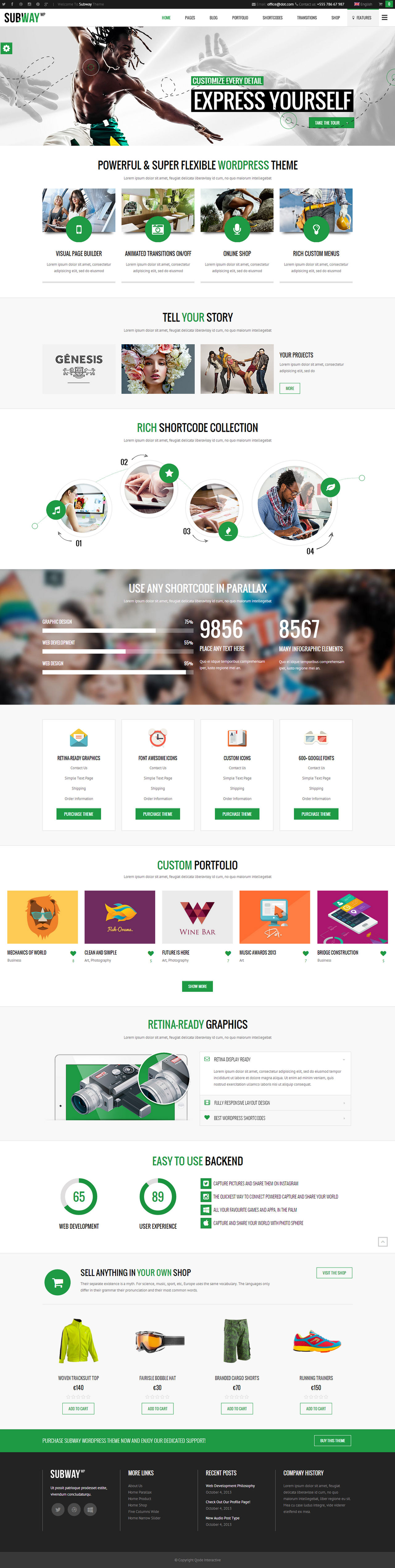 Subway WordPress Theme