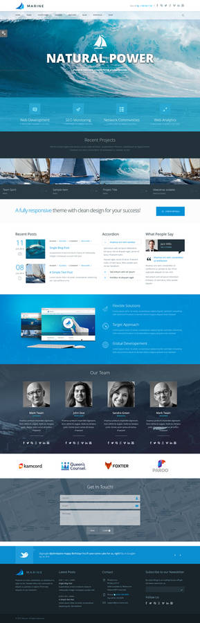 Marine - Retina Responsive Multi-Purpose Theme