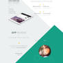 GeekApp - One Page App Landing PSD Template