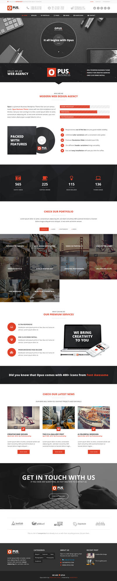 Opus - Multipurpose Business WordPress Theme