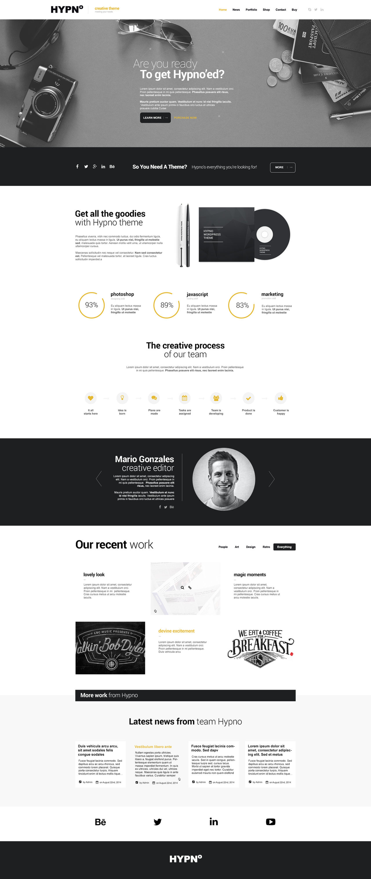 Hypno - Modern, Responsive WordPress Theme