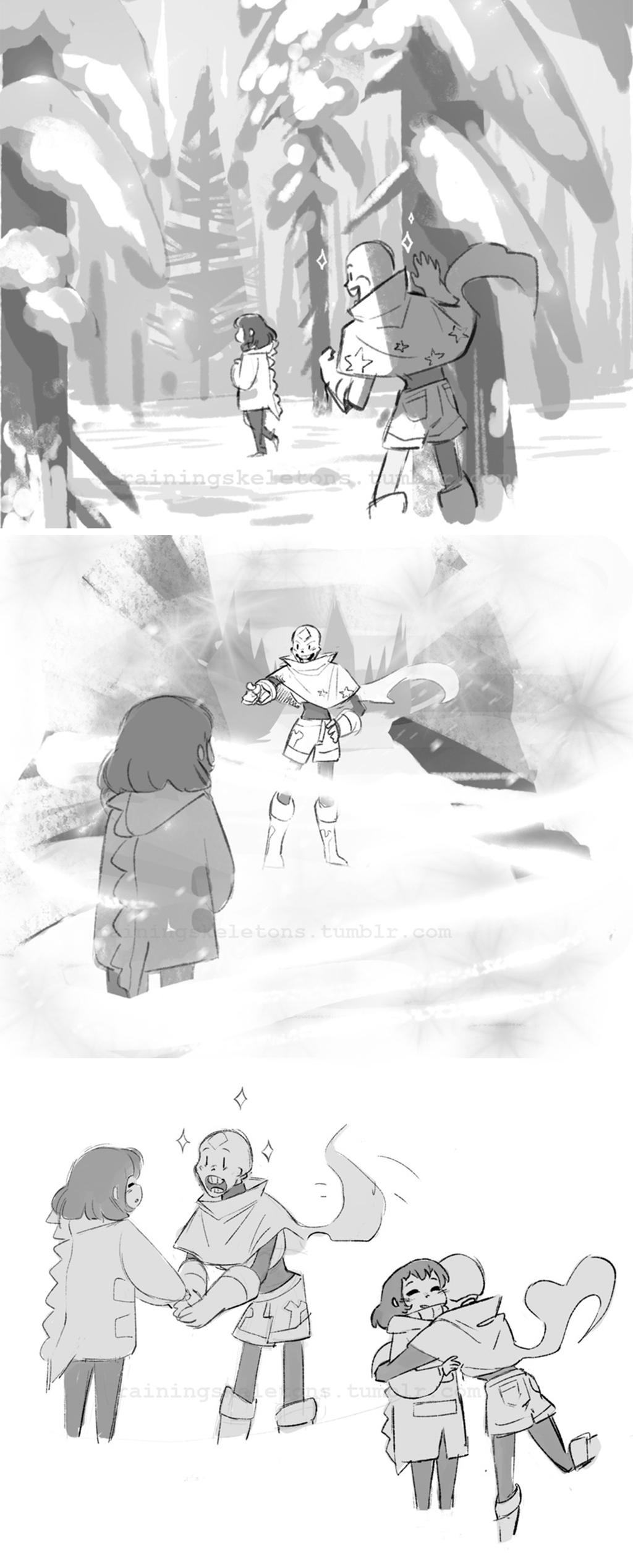 Papyrus Raining Meeting Slumber!Papyrus by Rainingskeletons on DeviantArt
