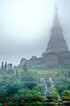 Twin Pagodas, Doi Inthanon by JBord