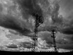 Powerlines in the rain by JBord