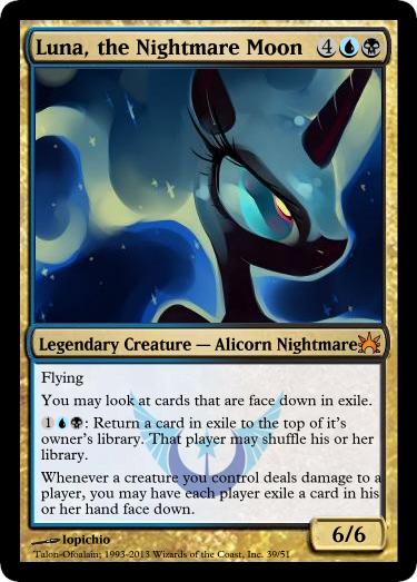 princess luna mtg card Princess Luna (Dream Guide) MTG Absolute Discord Fixed LP x1
