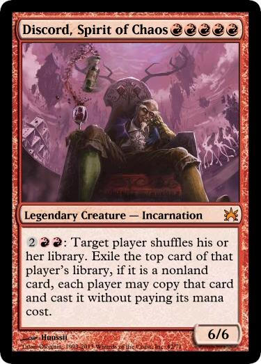 mtg discord card Discord, Lord of Disharmony SLD #798 Holo from Secret Lair Drop (SLD) MTG Proxy