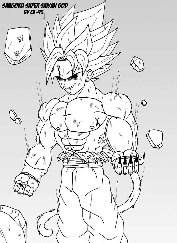 Sangoku super saiyan god version 2