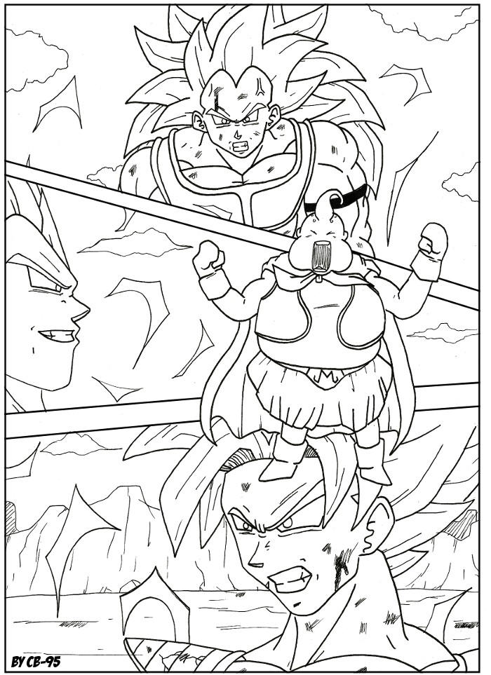 DBUS kakarotto, raditsu, vegeta, buu by CB-95 on DeviantArt
