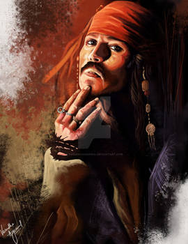 Jack sparrow speed painting