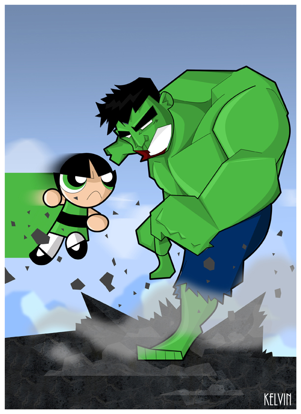 Buttercup vs Hulk