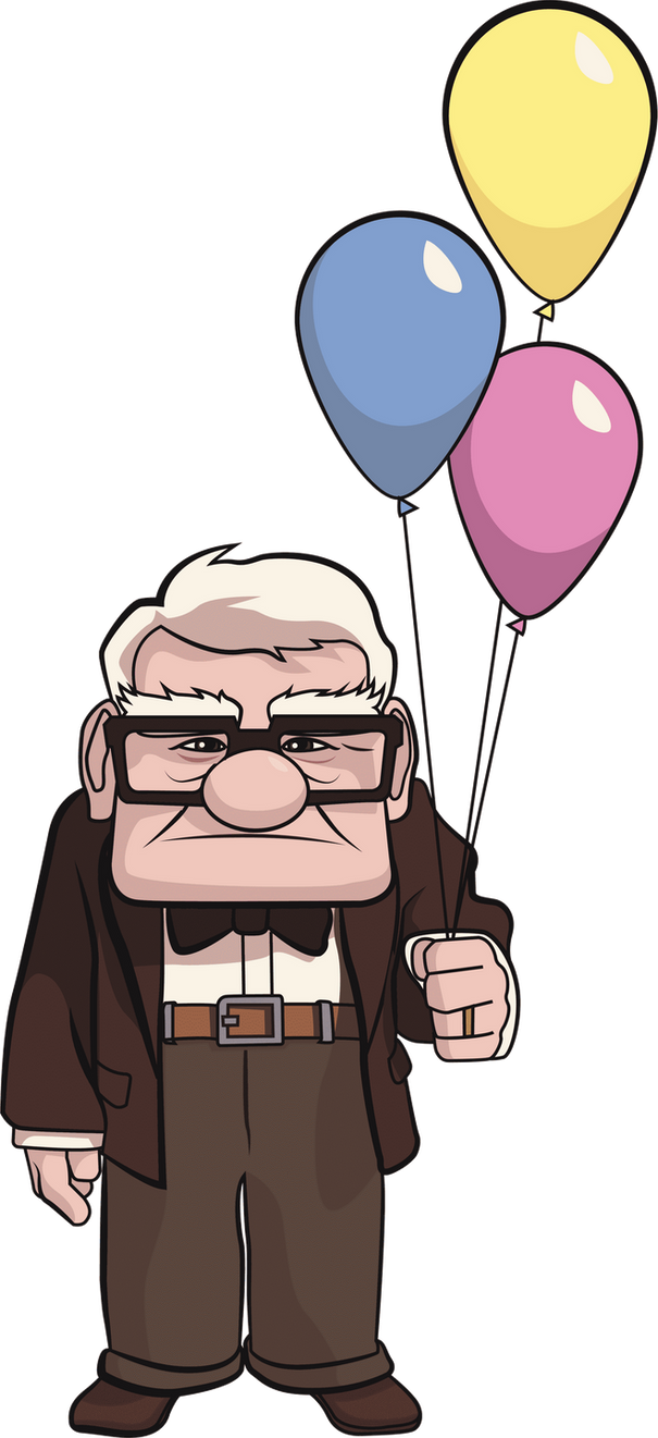 Cartoon Carl Fredricksen PNG by ELYADENCRACK on DeviantArt