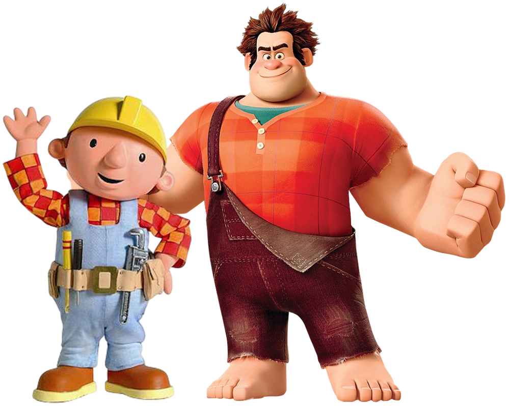 Build It Ralph Wreck-It Ralph and Bob the Builder by ELYADENCRACK on DeviantArt