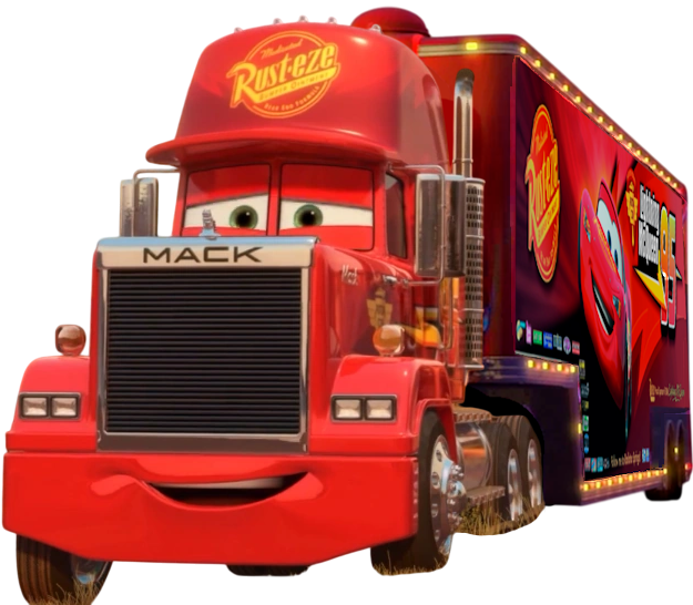 Mack Cars Deviantart HHPC Mack (Cars 2) with Trailer Smile Png by ELYADENCRACK on DeviantArt