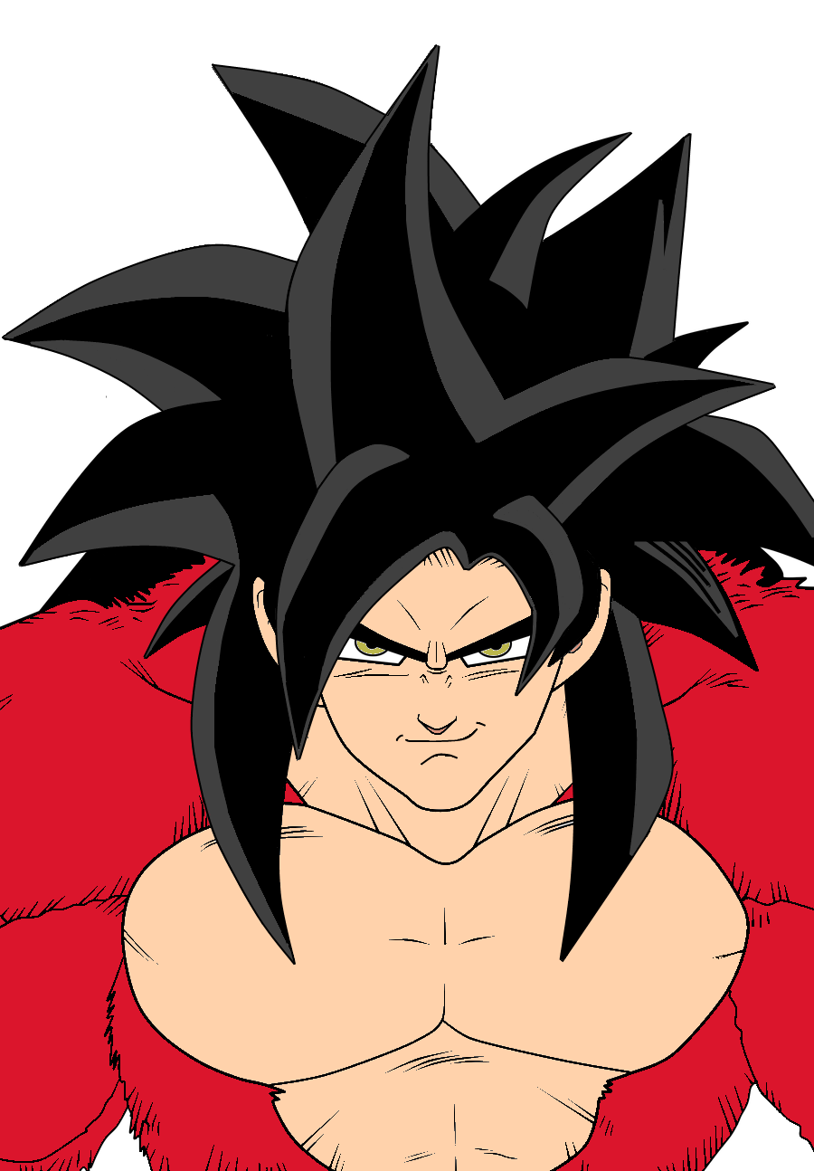 Luta Goku SSj4 para colorir