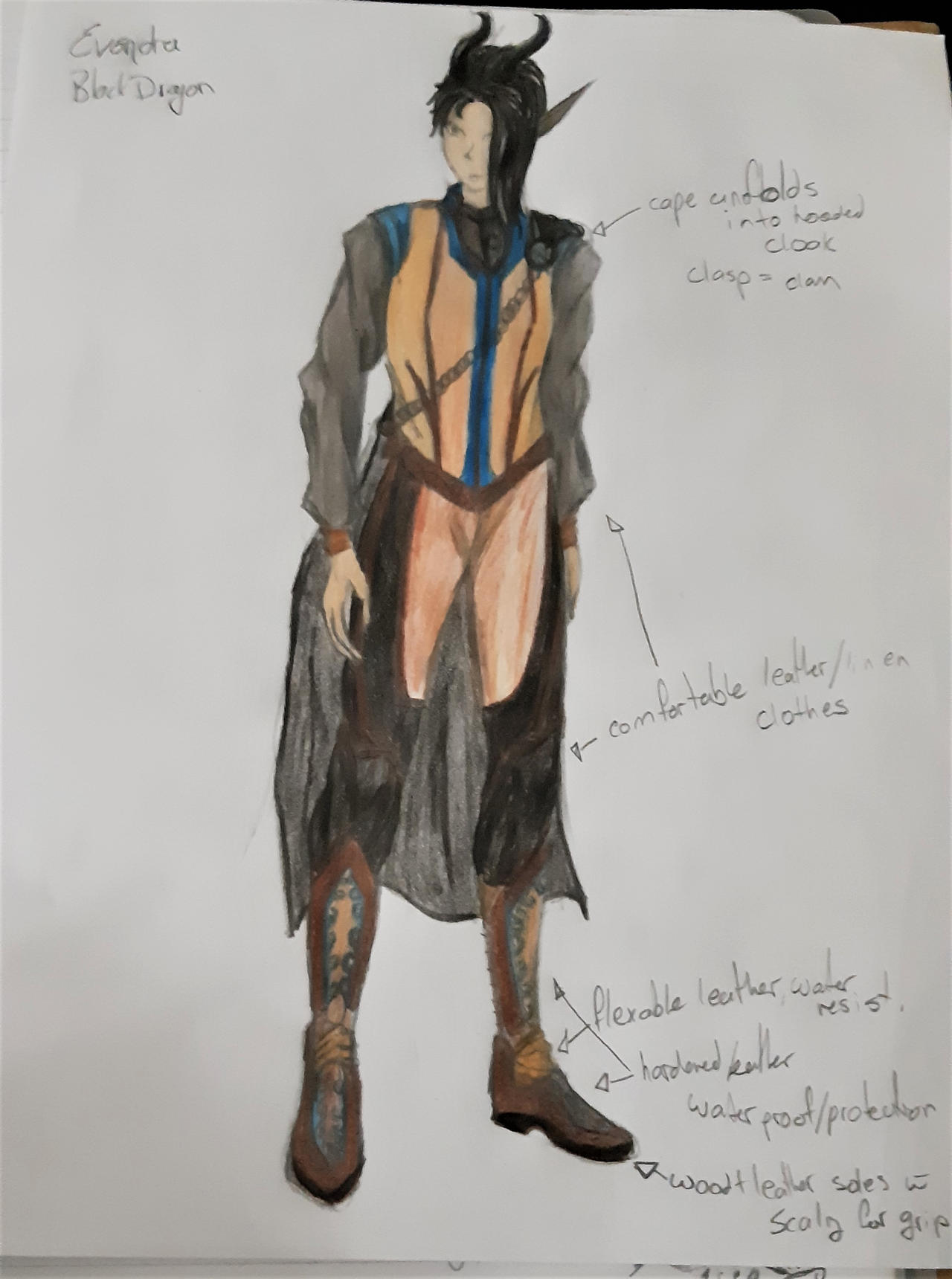 Evondra Black dragon human form by ChildrenofUnGaia on DeviantArt