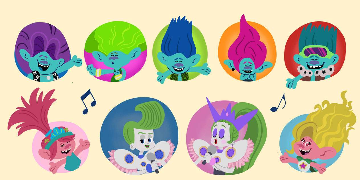 Trolls Band Together Character Cast by Kittyball23 on DeviantArt