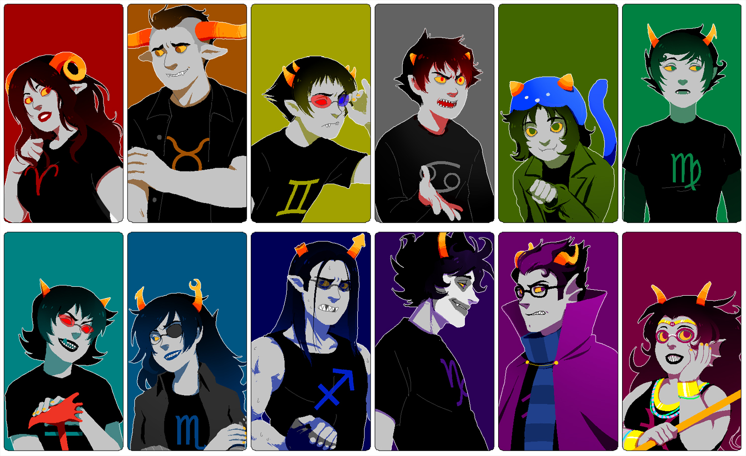 Homestuck: Alternia Trolls by PunPuniChu on DeviantArt