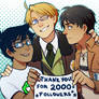 Shingeki no Hetastuck: Thanks for 2000 Followers!