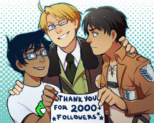 Shingeki no Hetastuck: Thanks for 2000 Followers!