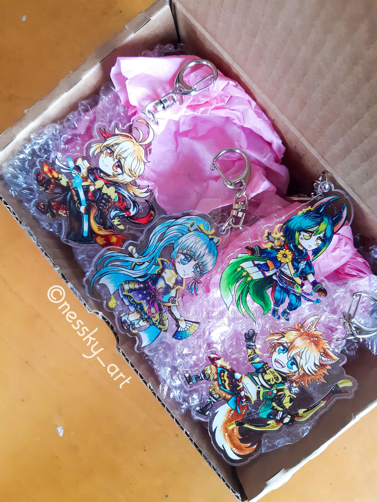 Sketsa Key Chain My first keychains by nesskyart on DeviantArt