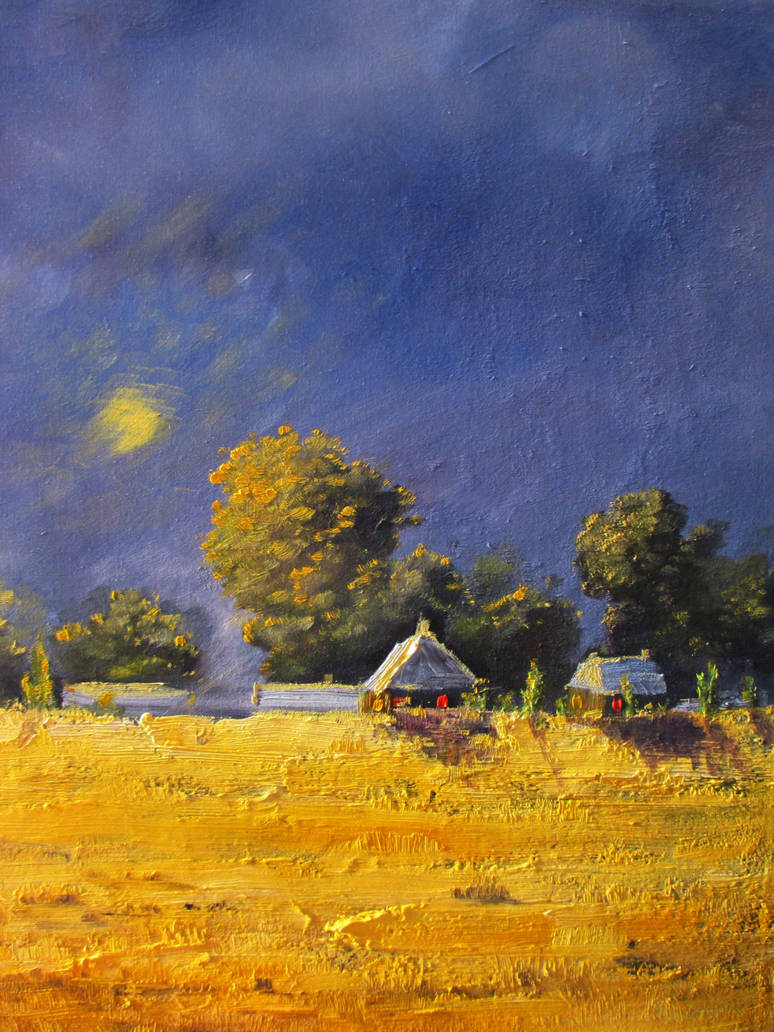Night, Moon, Huts by Loo1Cool Night, Moon, Huts by Loo1Cool