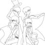 Tuxedo Beatles:Lineart: