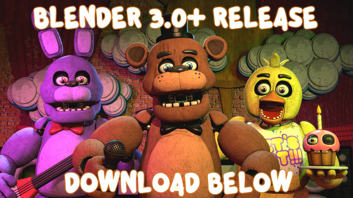 Glyph's FNaF 1 Emodels Retexture Pack for Blender by GlyphSFM on DeviantArt