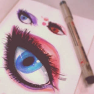 Sketchbook- Drag Queen Eyes