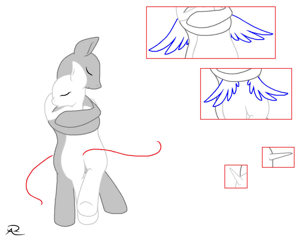 MLP Pony Couple Base - Hugging by GuardQueenWolf16 on DeviantArt