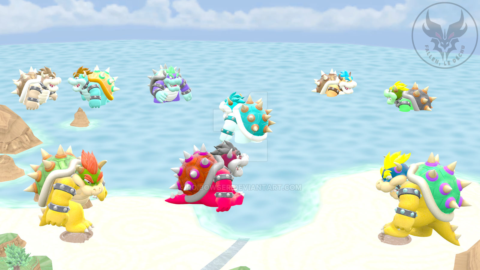 Family beach day by RoiBowser on DeviantArt