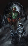 Boba Fett with the hive by emyart15
