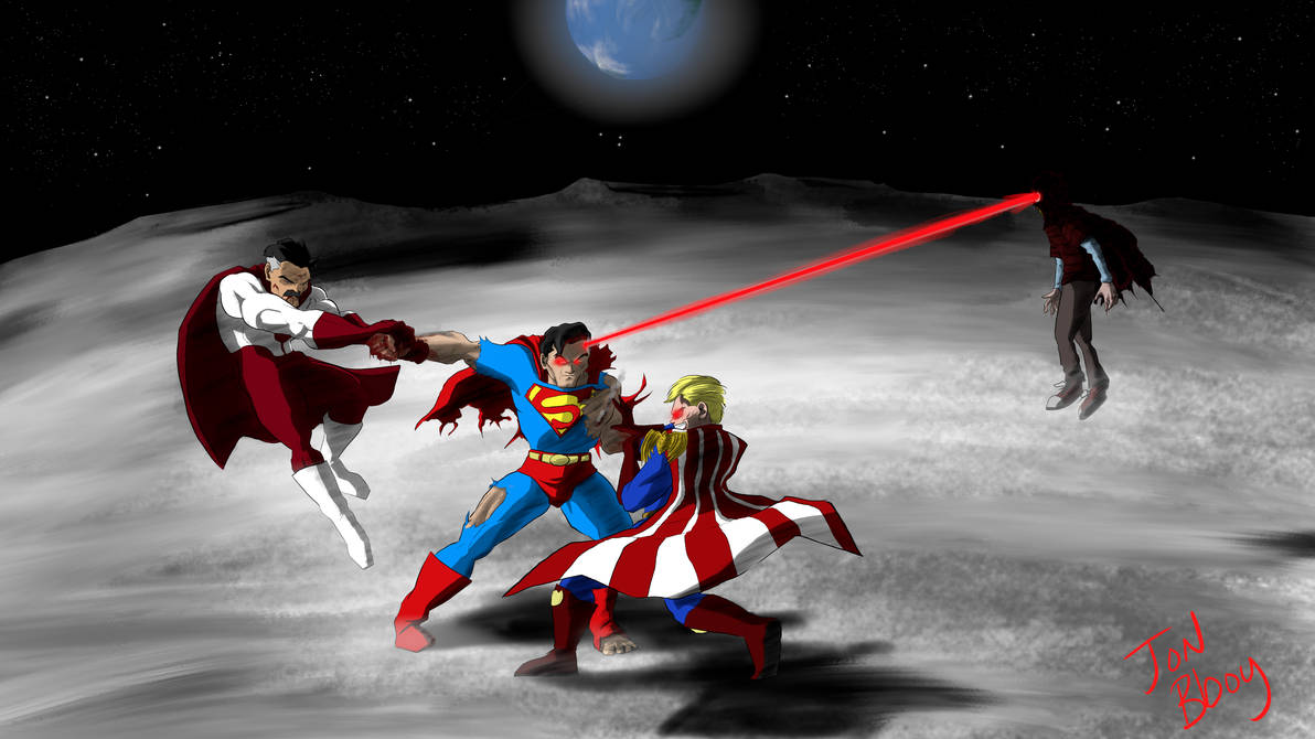 Superman Vs Homelander Brightburn And Omni Man By Jon Than On Deviantart Superman Vs Homelander Brightburn And Omni Man By Jon Than On Deviantart